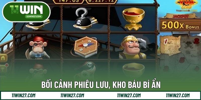 Bối cảnh phiêu lưu, kho báu bí ẩn